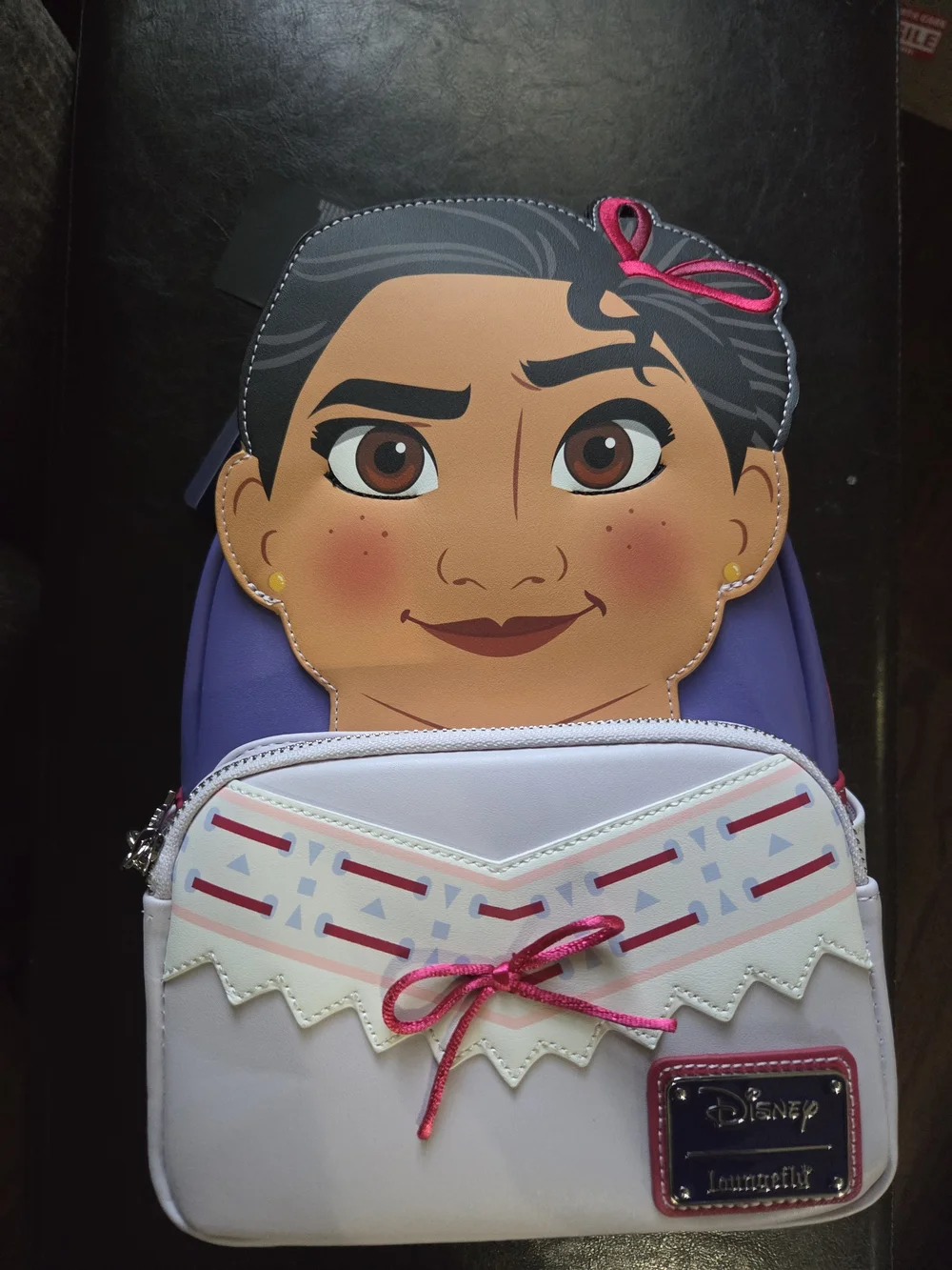 Disney Loungefly Luisa ENCANTO Character Backpack Bag - White & Purple